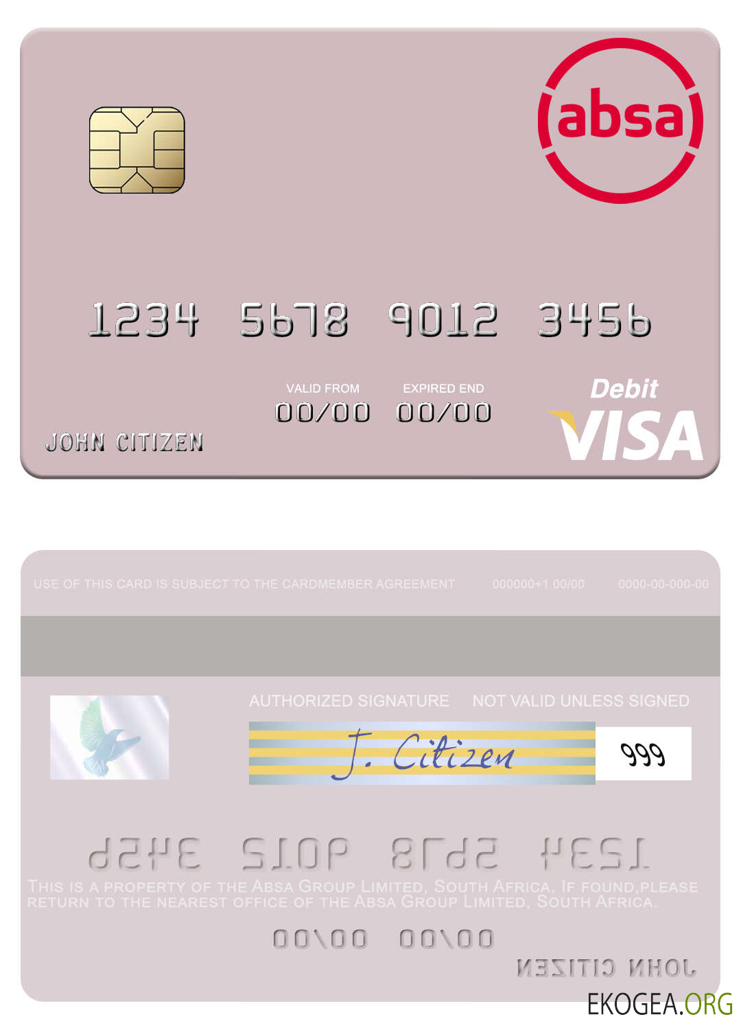 Carte de débit visa Afrique du Sud Absa Group Limited